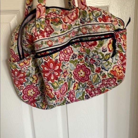 Vera Bradley Red and Pink Floral Tote - Picture 3 of 6